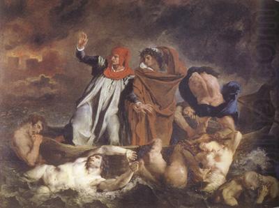 Eugene Delacroix Dante and Virgil in Hel (The Barque of Dante) (mk22) china oil painting image